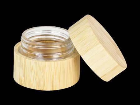 Bamboo Encased Childproof Glass Storage Jar Discount