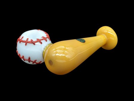 LA Pipes The  420 Stretch  Bat & Baseball Glass Pipe Online