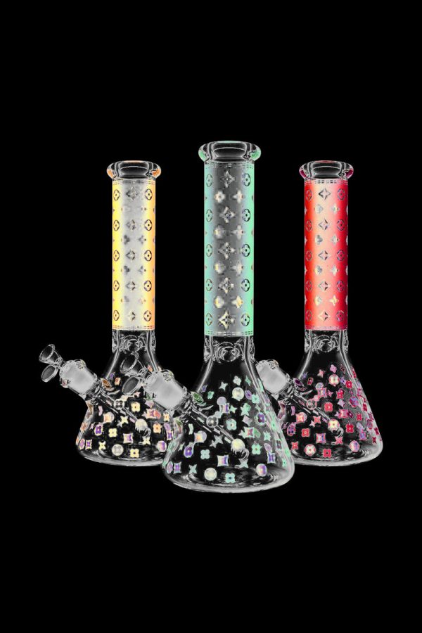 Designer Floral Diamond Print Bong Online