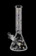 Foil Canna-Leaf Print Beaker Bong For Sale