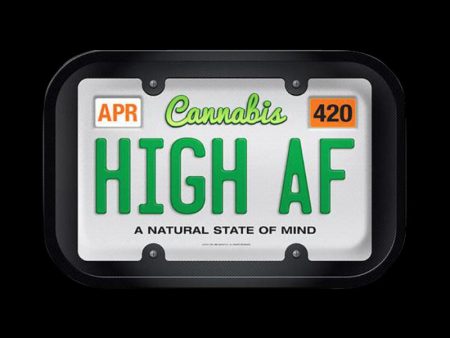 Hemp License Plate Rolling Tray - 420 For Sale