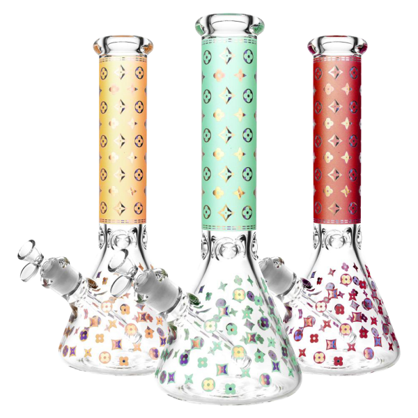 Designer Floral Diamond Print Bong Online