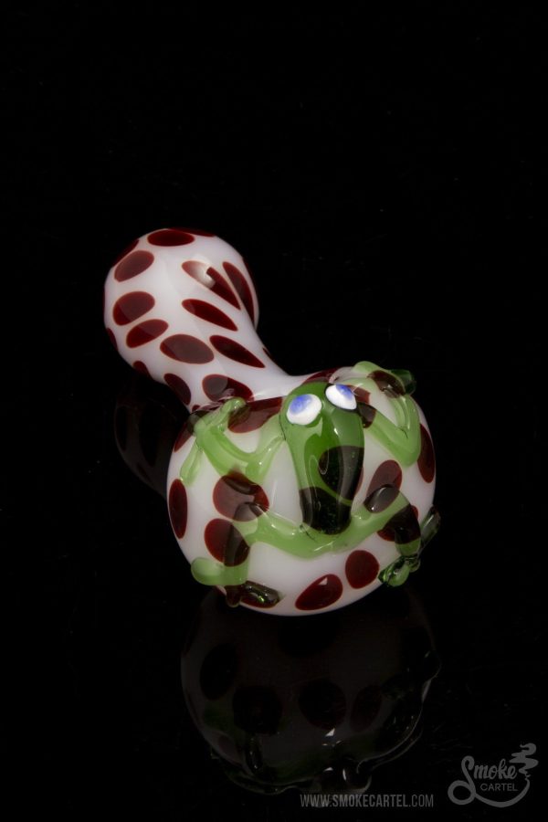 LA Pipes Spotted Poison Frog Spoon Pipe Online now