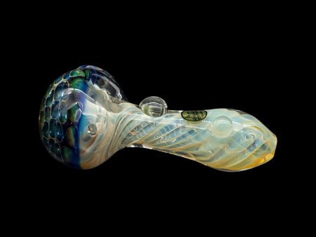 LA Pipes  The Hive  Honeycomb Color Changing Glass Pipe Hot on Sale