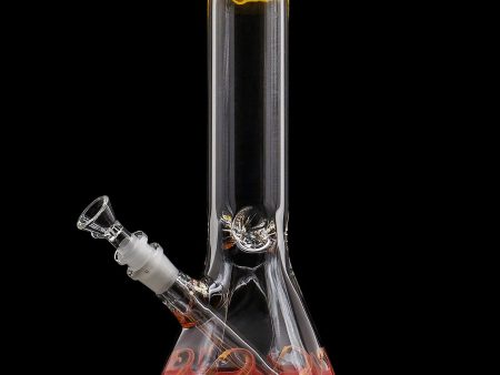 LA Pipes  Phoenix Rising  Color Wrapped Beaker Bong Online Sale