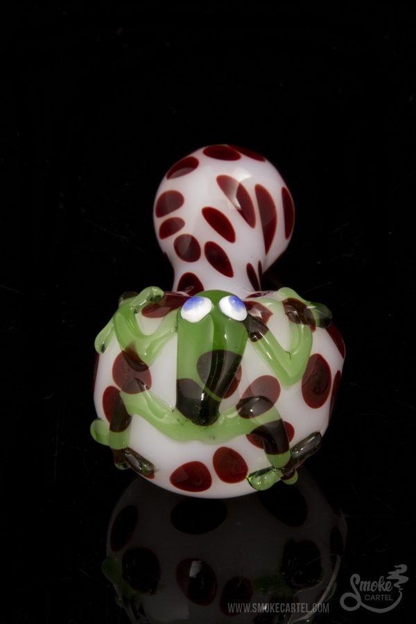 LA Pipes Spotted Poison Frog Spoon Pipe Online now