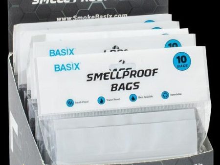 Basix Resealable Smell Proof Bags - 12 Pack For Discount