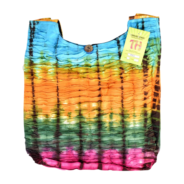 ThreadHeads Tie-Dye Ribbed Textured Streaks Bag Cheap