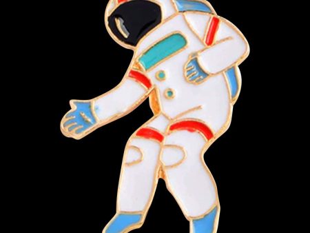 Floating Astronaut Enamel Pin Discount