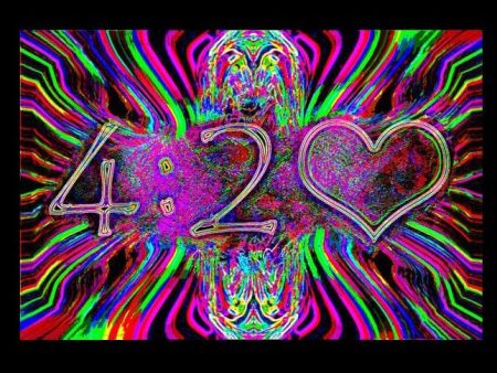 420 Neon Blacklight Poster Supply