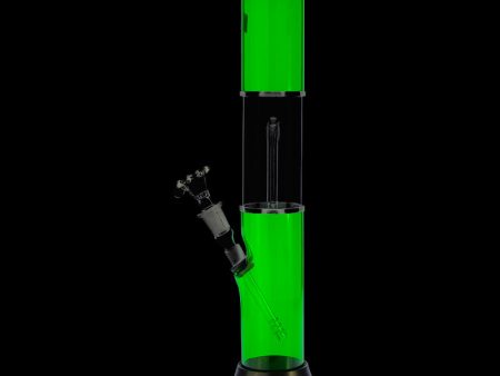 Acrylic Bong with Arched Perc Glass Downstem and Herb Bowl Supply