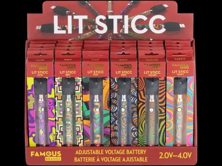 Famous Design Lit Sticc Adjustable Voltage Battery - 24 Pack Supply