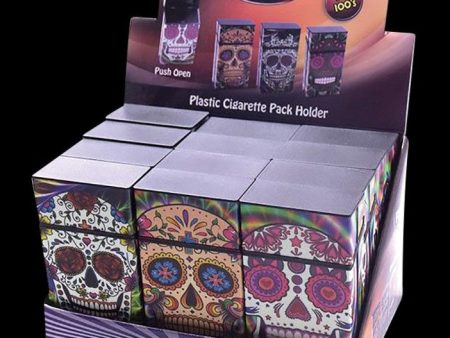 Sugar Skull 100s Cigarette Case - 12 Pack Discount