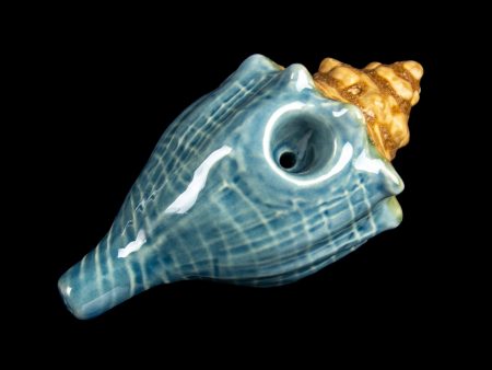 Art of Smoke Seashell Hand Pipe and Dish Online now