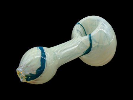 LA Pipes Bone White Color Spoon Pipe Discount