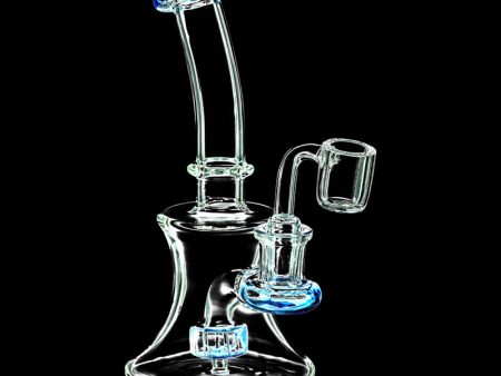 Hourglass Dab Rig With Colored Accents For Cheap