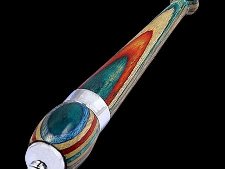 Rainbow Wood Zeppelin One Hitter with Chrome Accent Supply