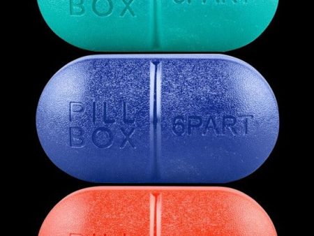 Six Chamber Pill Medicine Container - 10 Pack on Sale