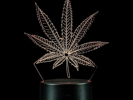 3D Cannabis Leaf Lamp Cheap