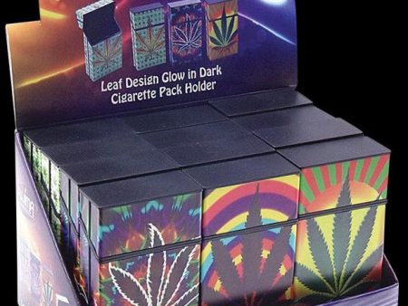 Hemp Leaf Cig Case - 12 Pack For Cheap