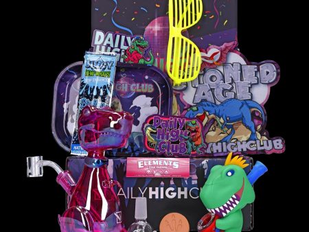 Daily High Club August 2023 Rave Dino Smoking Box Online