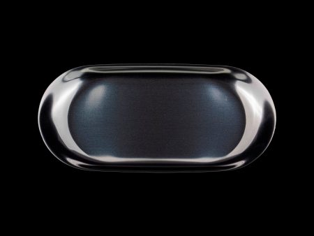 Dankstop Small Rounded Rolling Tray - Silver on Sale