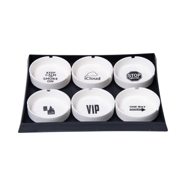 Ceramic Ashtray - 6 Pack Hot on Sale