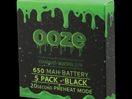 Ooze Standard 650mAh Batteries - 5 Pack Online Hot Sale