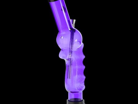 Acrylic Pistol Grip Bong with Bent Tube Supply