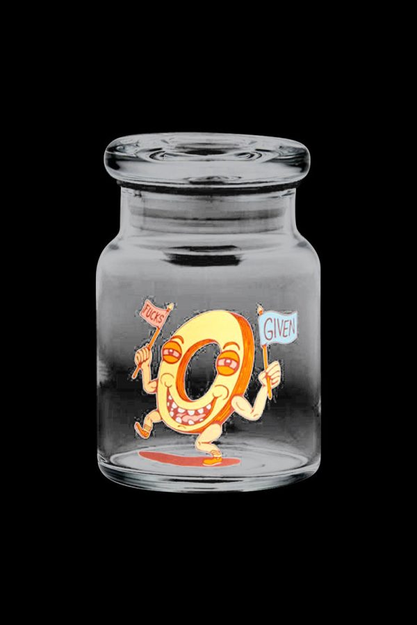 420 Science   0 Fucks Given  Pop-Top Glass Jar Online now