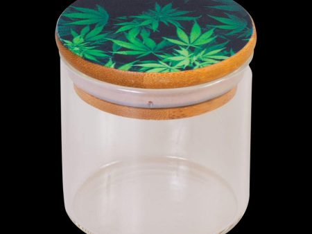 Hemp Design Glass Storage Jar - 6 Pack For Sale