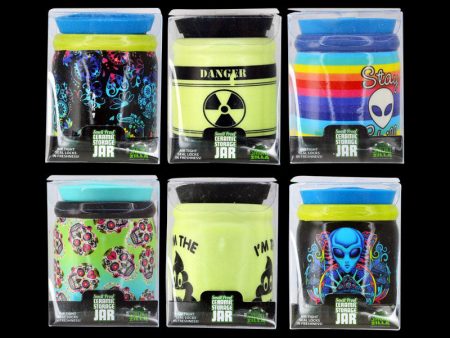 Smokezilla SmellProof Ceramic Storage Jars - 6 Pack Online Sale