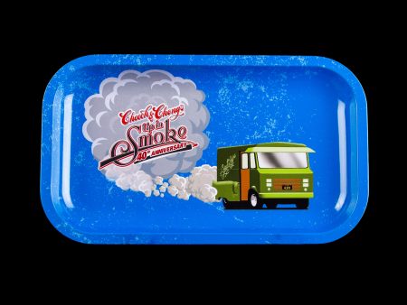 Cheech & Chong 40th Anniversary Rolling Tray - Blue Hot on Sale