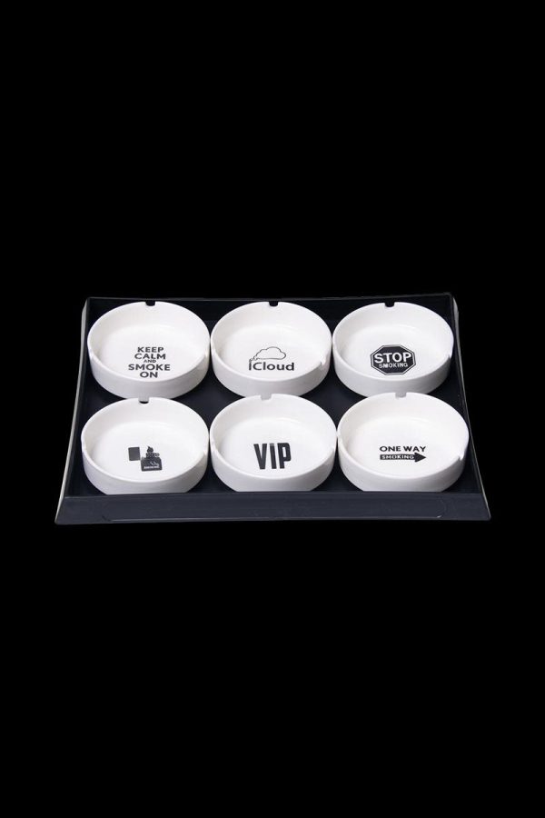 Ceramic Ashtray - 6 Pack Hot on Sale