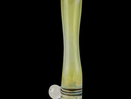 Glass Silver Fumed Chillum with Marble Hot on Sale