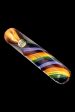 LA Pipes Rainbow Swirl Chillum Hot on Sale