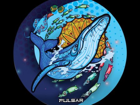 Pulsar  Psychedelic Whale  DabPadz Round Dab Mat Online Sale