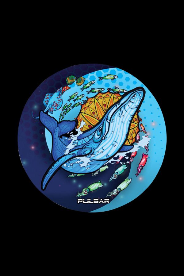 Pulsar  Psychedelic Whale  DabPadz Round Dab Mat Online Sale