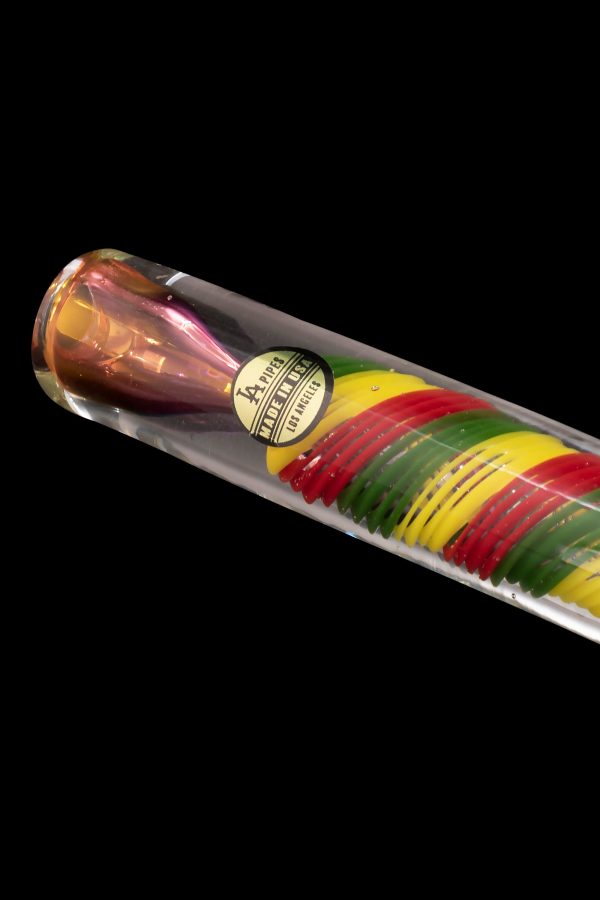 LA Pipes Rasta Swirl Chillum Online