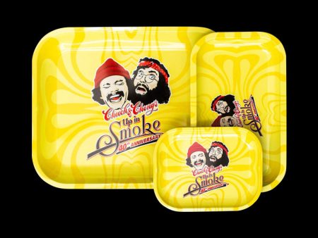 Cheech & Chong 40th Anniversary Yellow Rolling Tray For Sale