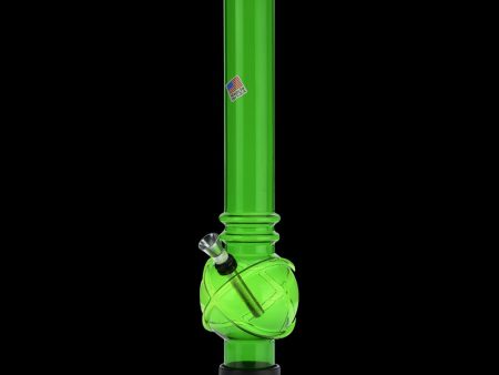 Acrylic Straight Bubble Base Bong with Raised Grips Online