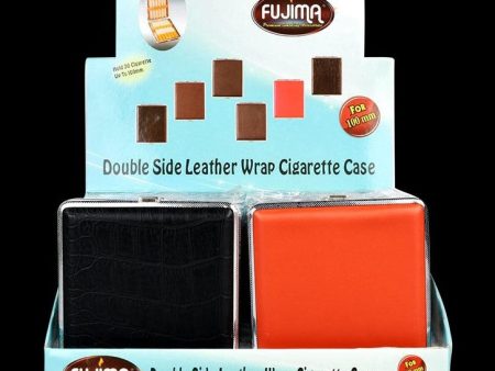 Fujima Leather 100mm Cigarette Case - 12 Pack on Sale