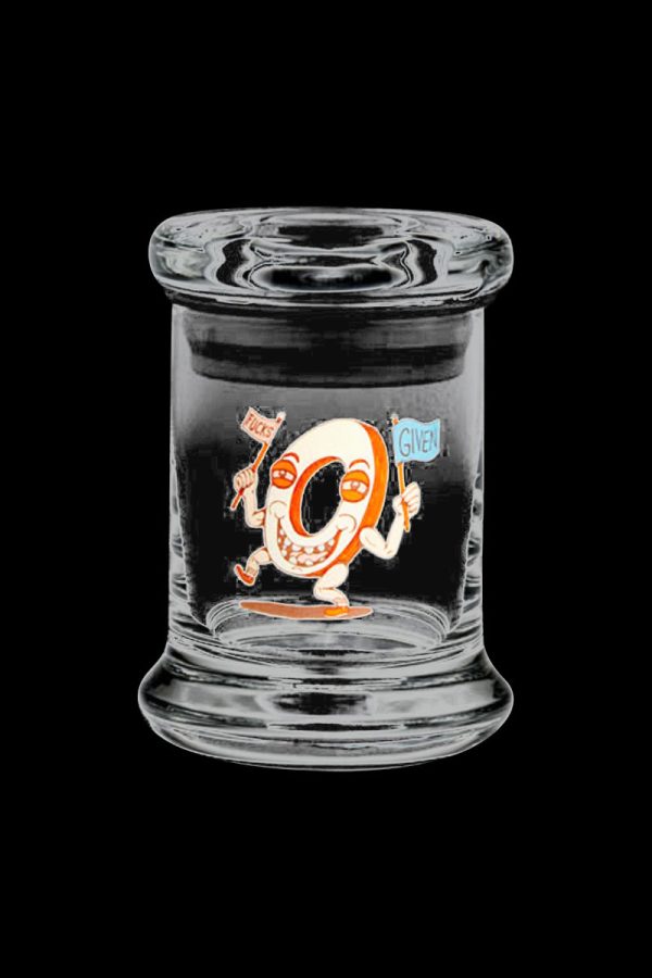 420 Science   0 Fucks Given  Pop-Top Glass Jar Online now