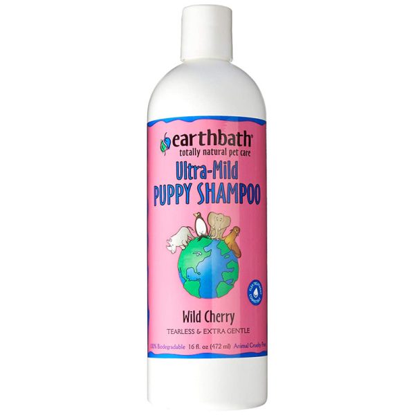 EARTHBATH - All Natural Puppy Shampoo, Wild Cherry - 16 fl. oz. (472 ml) Sale