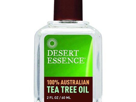 DESERT ESSENCE - 100% Pure Australian Tea Tree Oil - 2 fl. oz. (60 ml) Hot on Sale