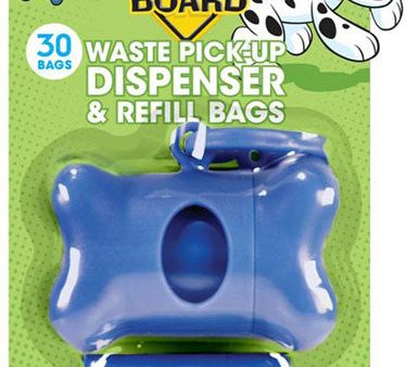 BAGS ON BOARD - Blue Bone Dispenser for Dogs - 30 Bags For Cheap