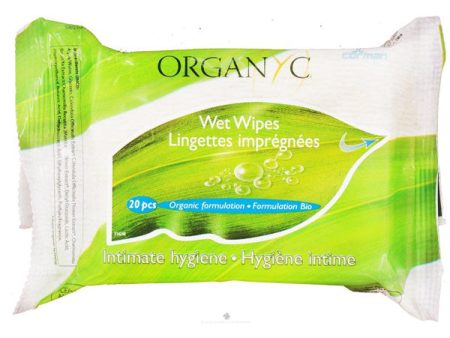 ORGANYC - Intimate Hygiene Wet Wipes - 20 Wipes Online Sale