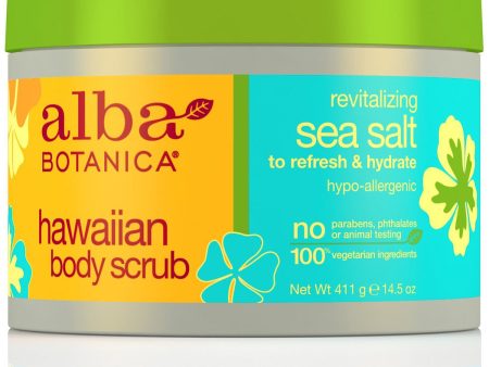 ALBA BOTANICA - Hawaiian Body Scrub Revitalizing Sea Salt - 14.5 oz. (411 g) Hot on Sale