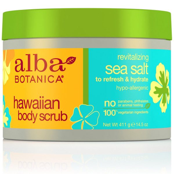 ALBA BOTANICA - Hawaiian Body Scrub Revitalizing Sea Salt - 14.5 oz. (411 g) Hot on Sale