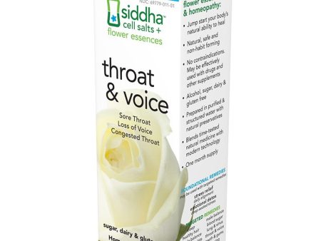 SIDDHA - Throat and Voice Homeopathic Liquid - 1 fl. oz. (29.6 ml) Hot on Sale